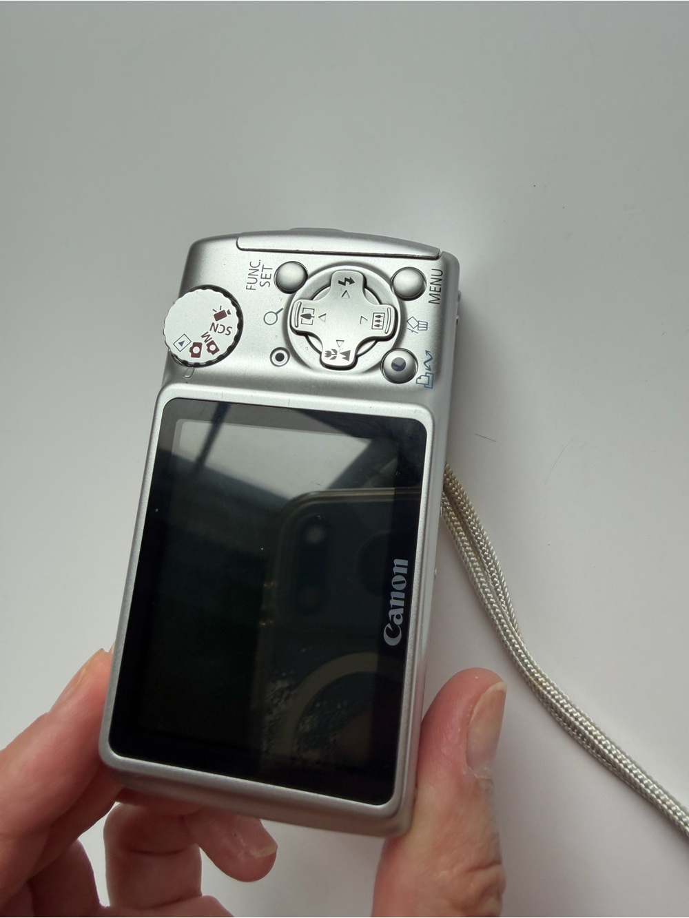 Canon PowerShot A470 Digital Camera Silver Orange Tested Works 7.1 MP 3.4X Zoom - Picture 10 of 14